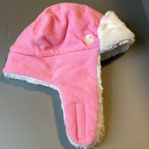 Update… hat bundle cute puppy hat Carhartt fleece trapper hat pink for toddlers.